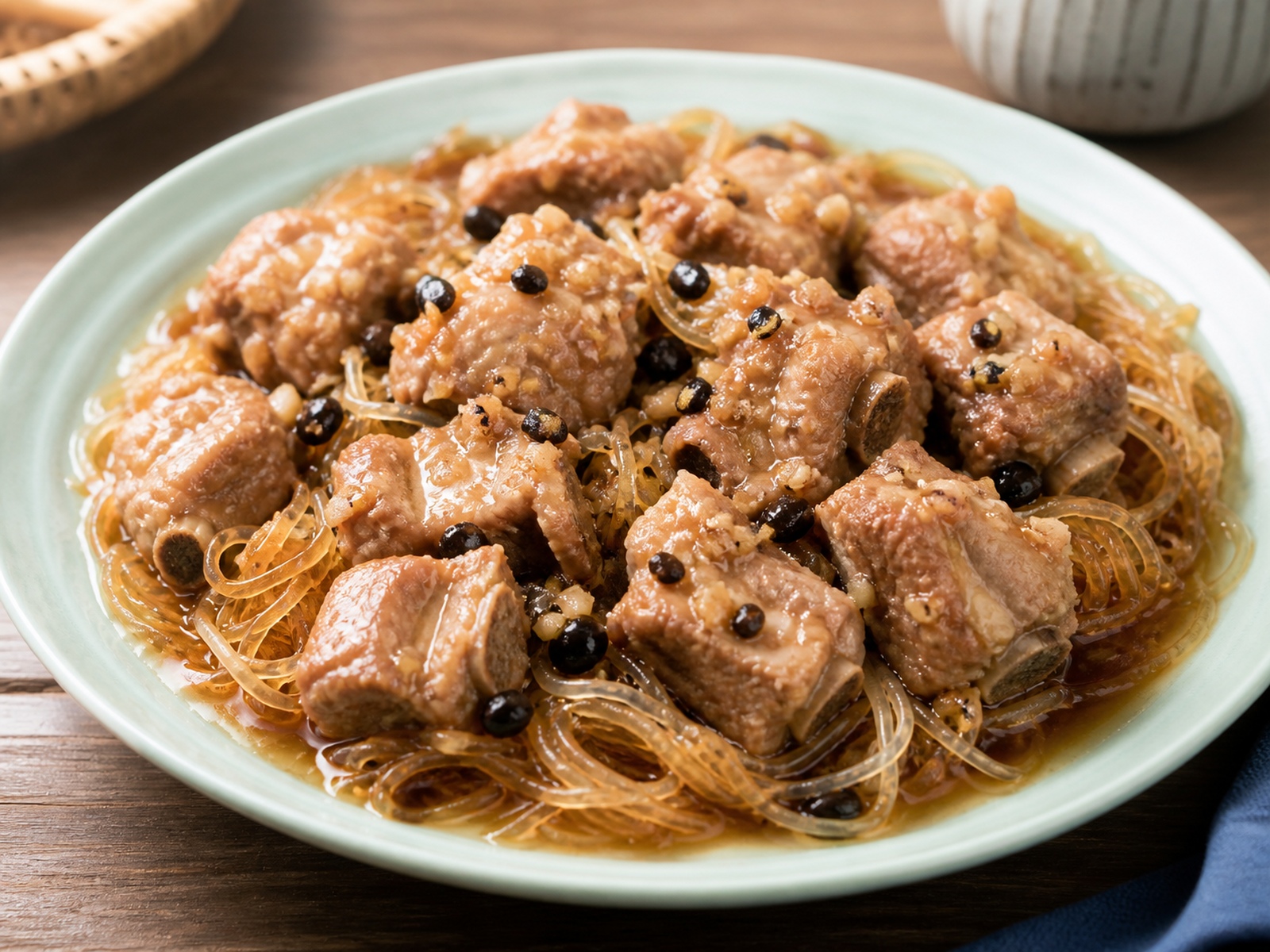 粉丝蒸排骨